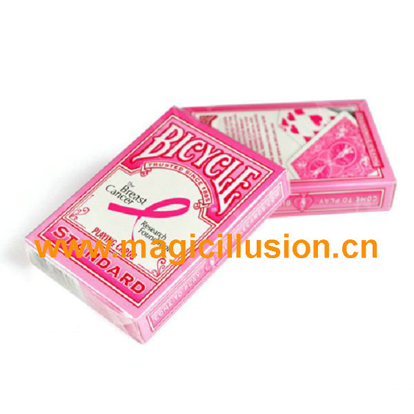 Breast cancer bicycle playing card